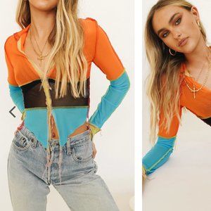 Colorful Mesh Top